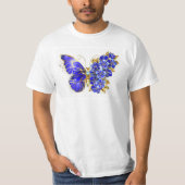 Flower Sapphire Butterfly T-shirt (Voorkant)