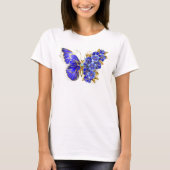 Flower Sapphire Butterfly T-shirt (Voorkant)
