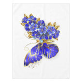 Flower Sapphire Butterfly Tafelkleed (Voorkant)