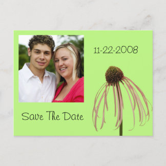 Flower save the date! aankondigingskaart