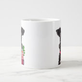 Flower Schnauzer Grote Koffiekop (Voorkant)