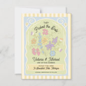 Flower Seed Packet Hand getekend Opslaan van de da Magnetische Uitnodiging (Voorkant)