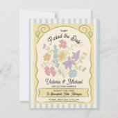 Flower Seed Packet Hand getekend Opslaan van de da Save The Date (Voorkant)