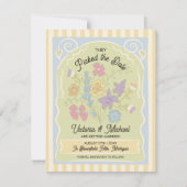 Flower Seed Packet Hand getekend Opslaan van de da Save The Date (Voorkant)