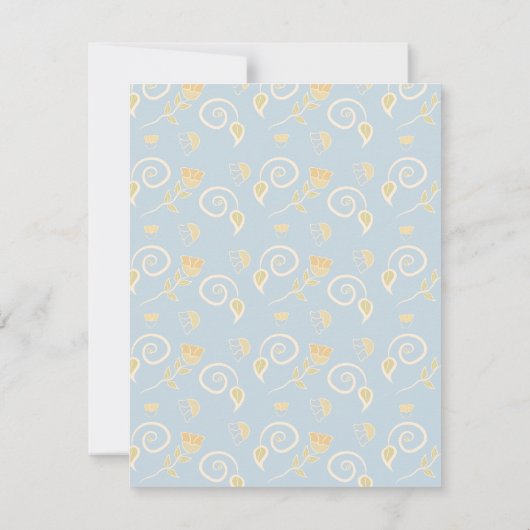 Flower Seed Packet Hand getekend Opslaan van de da Save The Date (Achterkant)