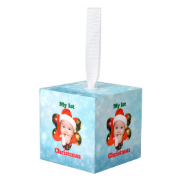 Flower Shape My 1st Christmas Photo Decoratie