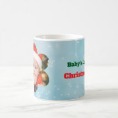 Flower Shape My 1st Christmas Photo Koffiemok (Center)