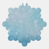 Flower Shape My 1st Christmas Photo Ornament Kaart (Achterkant)