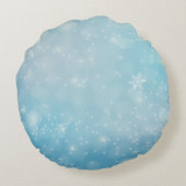 Flower Shape My 1st Christmas Photo Rond Kussen (Achterkant)