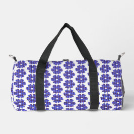 Flower Shape Plaid Blue Cornflower Plunjezak