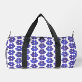 Flower Shape Plaid Blue Cornflower Plunjezak (Achterkant)