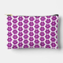 Flower Shape Plaid Pink Purple Etui