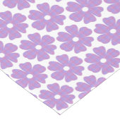 Flower Shape Plaid Pink Purple Table Runner Korte Tafelloper (Hoek)