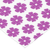 Flower Shape Plaid Pink Purple Table Runner Korte Tafelloper (Hoek)