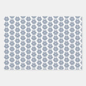 Flower Shape Plaid Pink Teal Inpakpapier Vel (Voorkant 2)