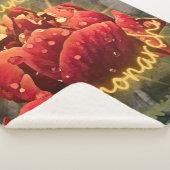 Flower Sherpa Blanket Sherpa Deken (3/4)