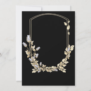 Flower Shield Wedding Kaart