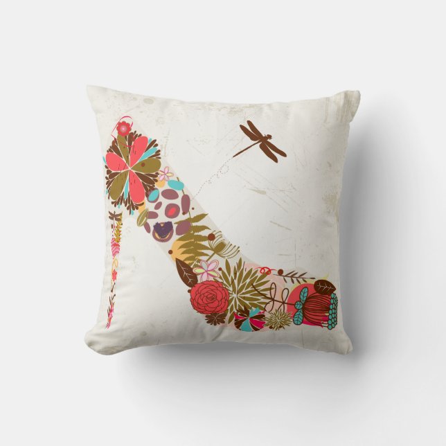 Flower Shoe Amerikaans MoJo Kussen (Voorkant)