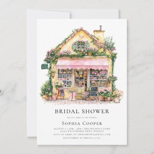 Flower Shop Vrijgezellenfeest Kaart (Voorkant)