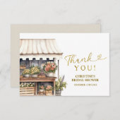 Flower Shops Vrijgezellenfeest Bedankt Card (Voorkant / Achterkant)