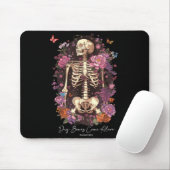 Flower Skeleton Dry Bones Come Alive, Retro Enchan Muismat (Met muis)