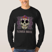 Flower skull t-shirt (Voorkant)