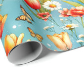 Flower Sky Garden Cadeaupapier (Rol Hoek)
