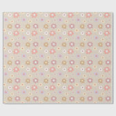 Flower Smiley Wrapping Paper Cadeaupapier (Vlak)