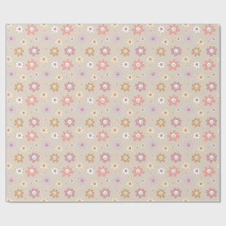 Flower Smiley Wrapping Paper Cadeaupapier