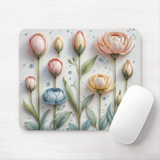 Flower Spring Vibes Muismat – Fris & Bloemen (Met muis)