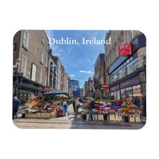 Flower stand on Thomas Street, Dublin, Ierland Magneet