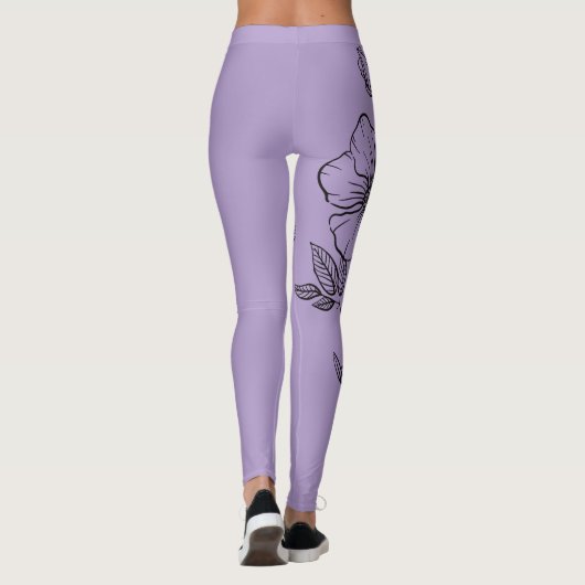 Flower Stencil Leggings (Achterkant)