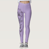 Flower Stencil Leggings (Voorkant)