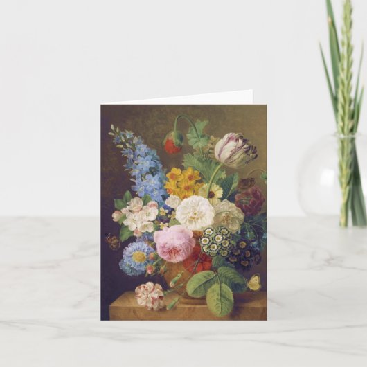 Flower Still Life by Jean Ulrich Tournier Kaart (Voorkant)