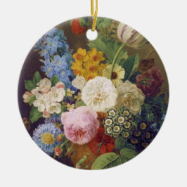 Flower Still Life by Jean Ulrich Tournier Keramisch Ornament