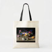 Flower Still Life Classic Painting Canvas tas (Voorkant)