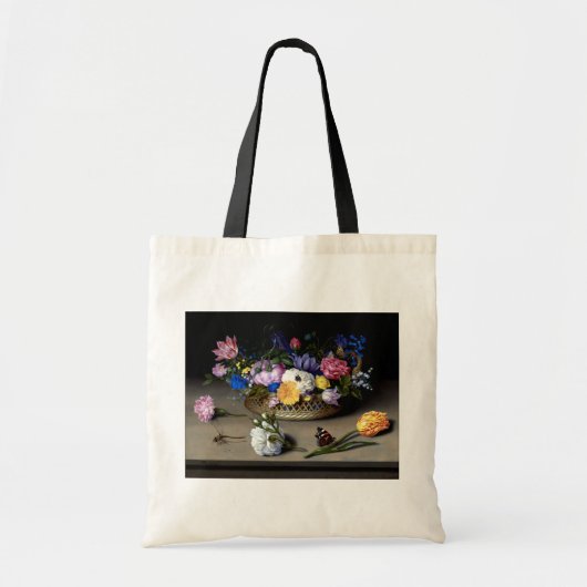 Flower Still Life Classic Painting Canvas tas (Voorkant)