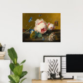 Flower still Life, Jan van Huysum Poster (Thuiskantoor)