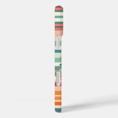Flower Stripes Retro (C) Case-Mate iPhone Case (Achterkant / Rechts)