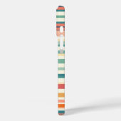 Flower Stripes Retro (H) Case-Mate iPhone Case (Achterkant / Links)