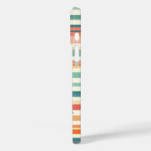 Flower Stripes Retro (N) Case-Mate iPhone Case (Achterkant / Links)