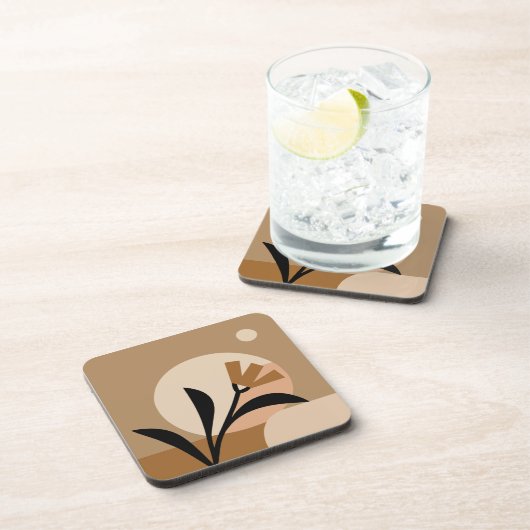 Flower Sun Boho Bier Onderzetter (Rechterzijde)