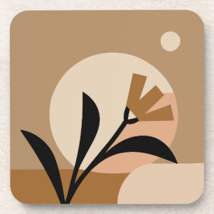 Flower Sun Boho Bier Onderzetter