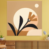 Flower Sun Boho Canvas Afdruk (Insitu (Woonkamer))
