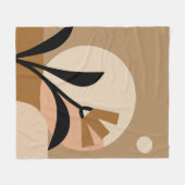 Flower Sun Boho Fleece Deken (Voorkant (Horizontaal))