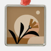 Flower Sun Boho Metalen Ornament (Voorkant)