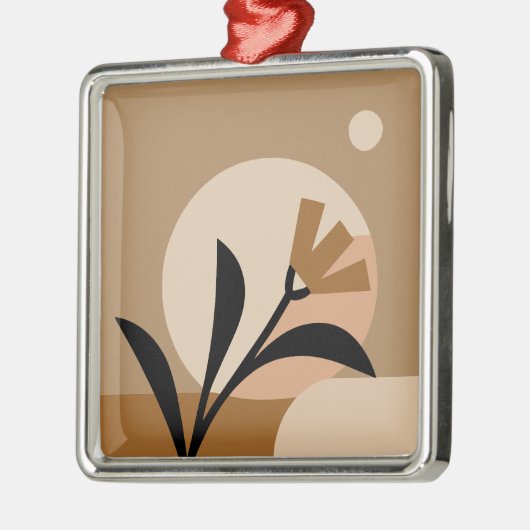 Flower Sun Boho Metalen Ornament (Links)