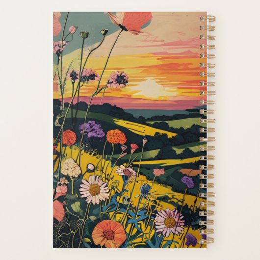 Flower Sunset Planner (Achterkant)