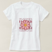 flower t shirt deisgn girl (Design voorkant)