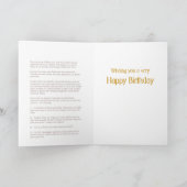 Flower tegels verjaardagskaart kaart (Binnen)